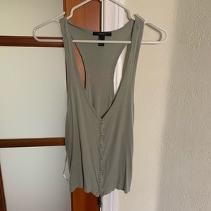 Button up tank top